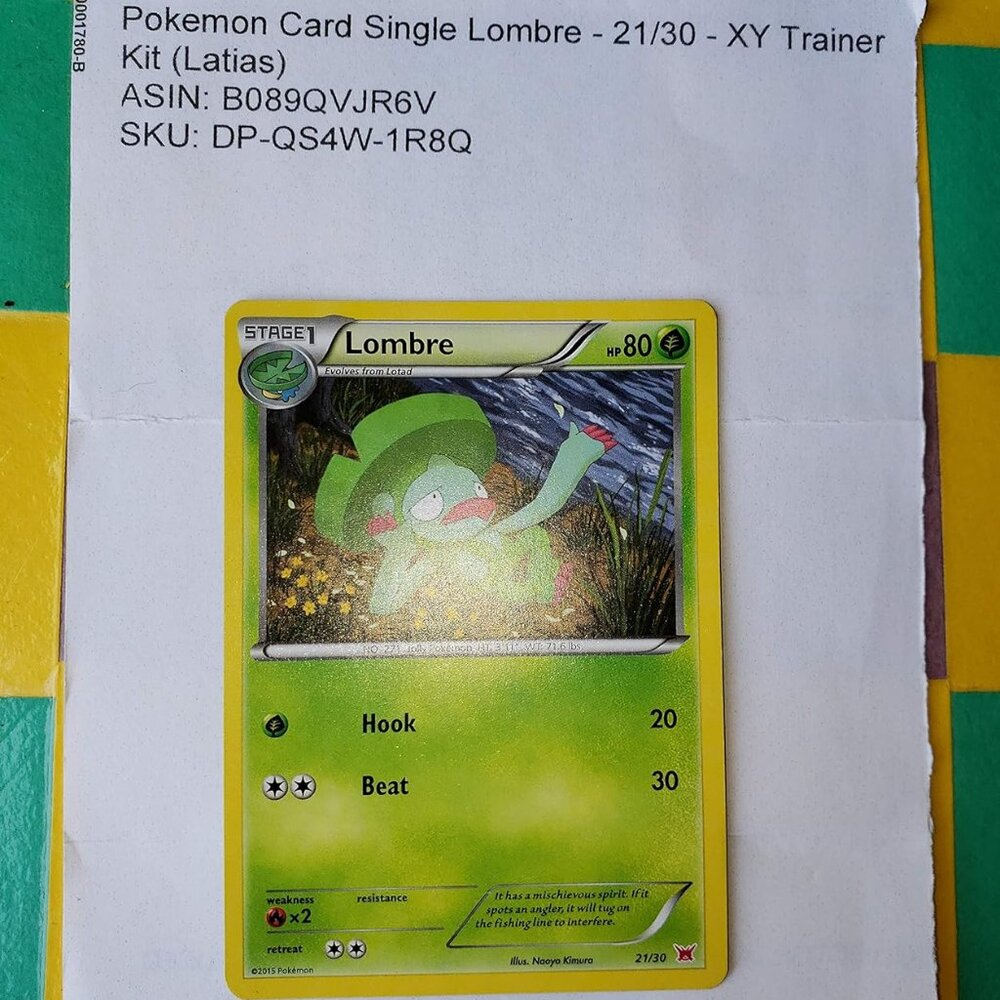 Pokemon Card Single Lombre - 21/30 - XY Trainer Kit (Latias)